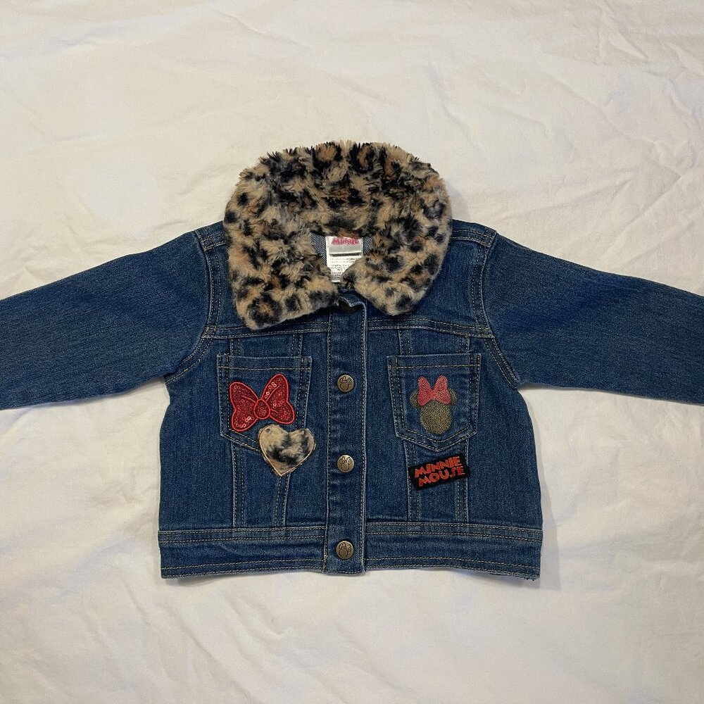 Disney Minnie Mouse Denim Jacket Size 2 T